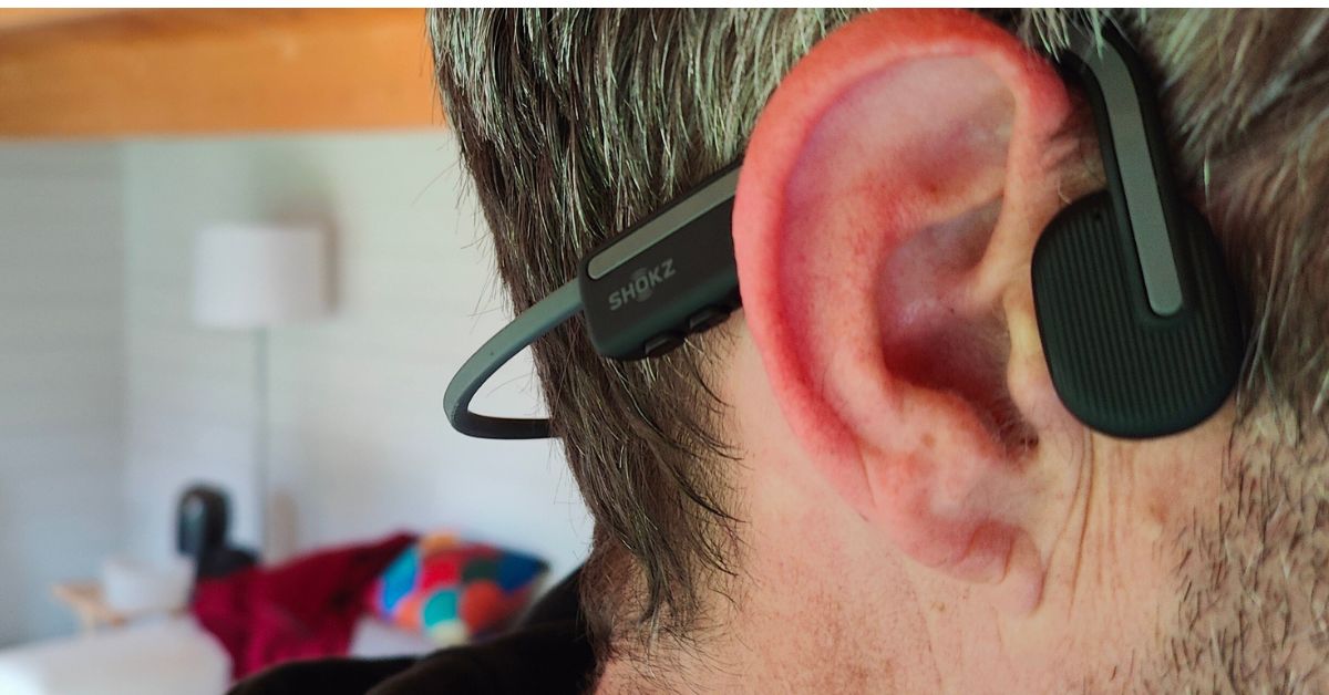 Wearing Bone Conduction Headphones