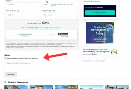 Rightmove Property Notes
