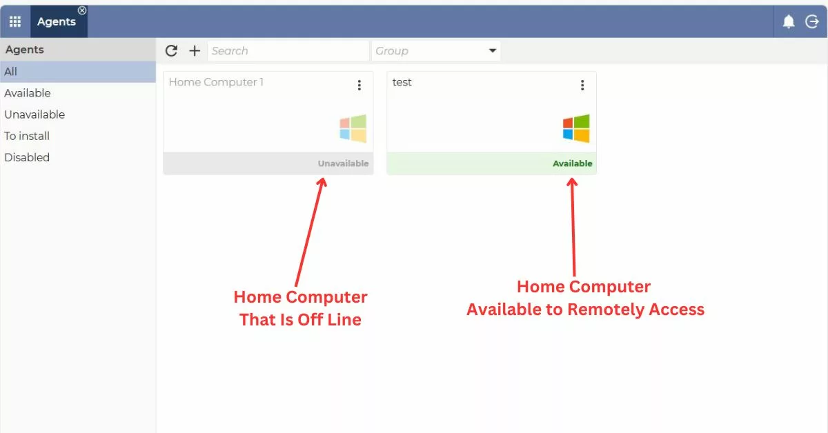 Home Computer Available to Remotely Access